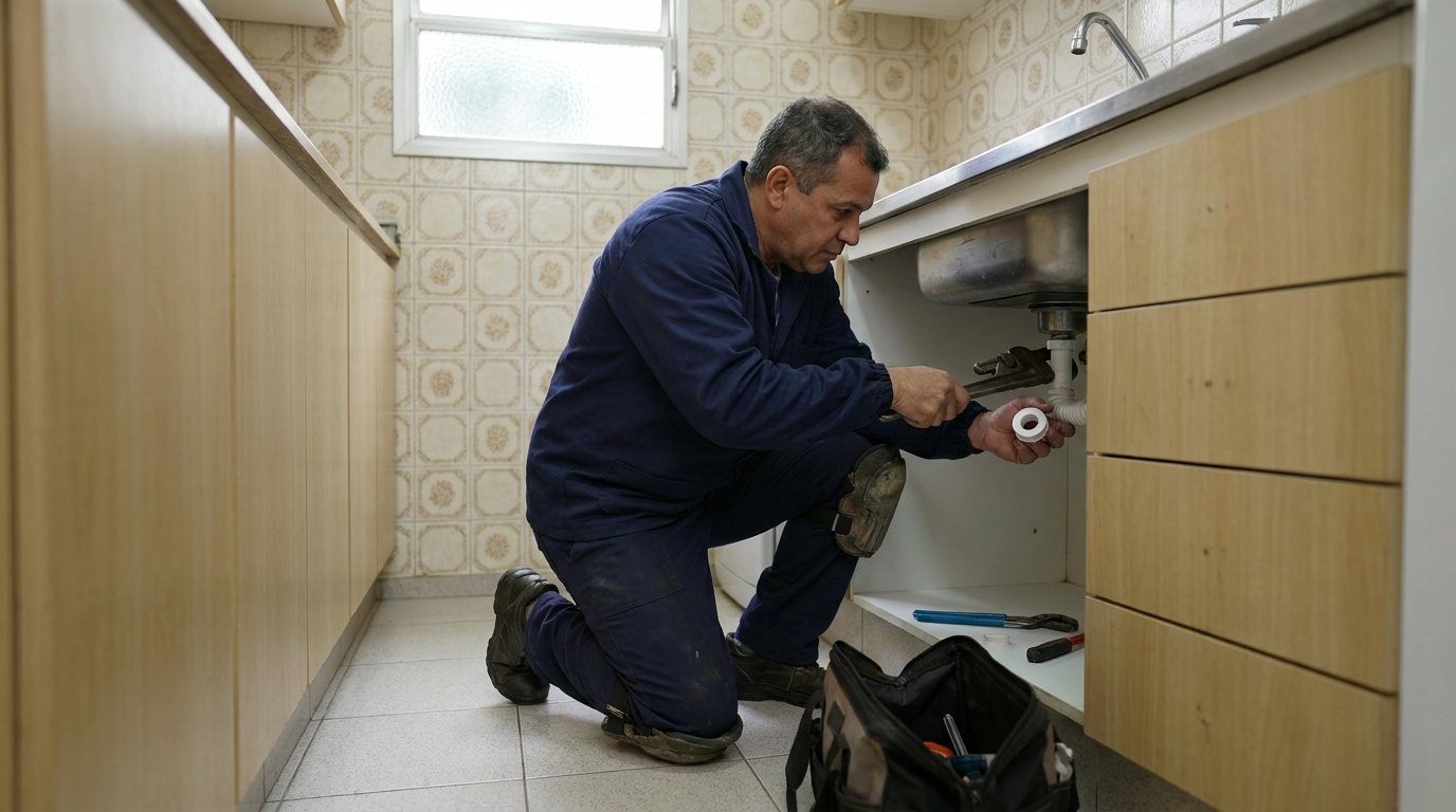 Instalação Hidráulica na Cozinha em Canoas‑RS