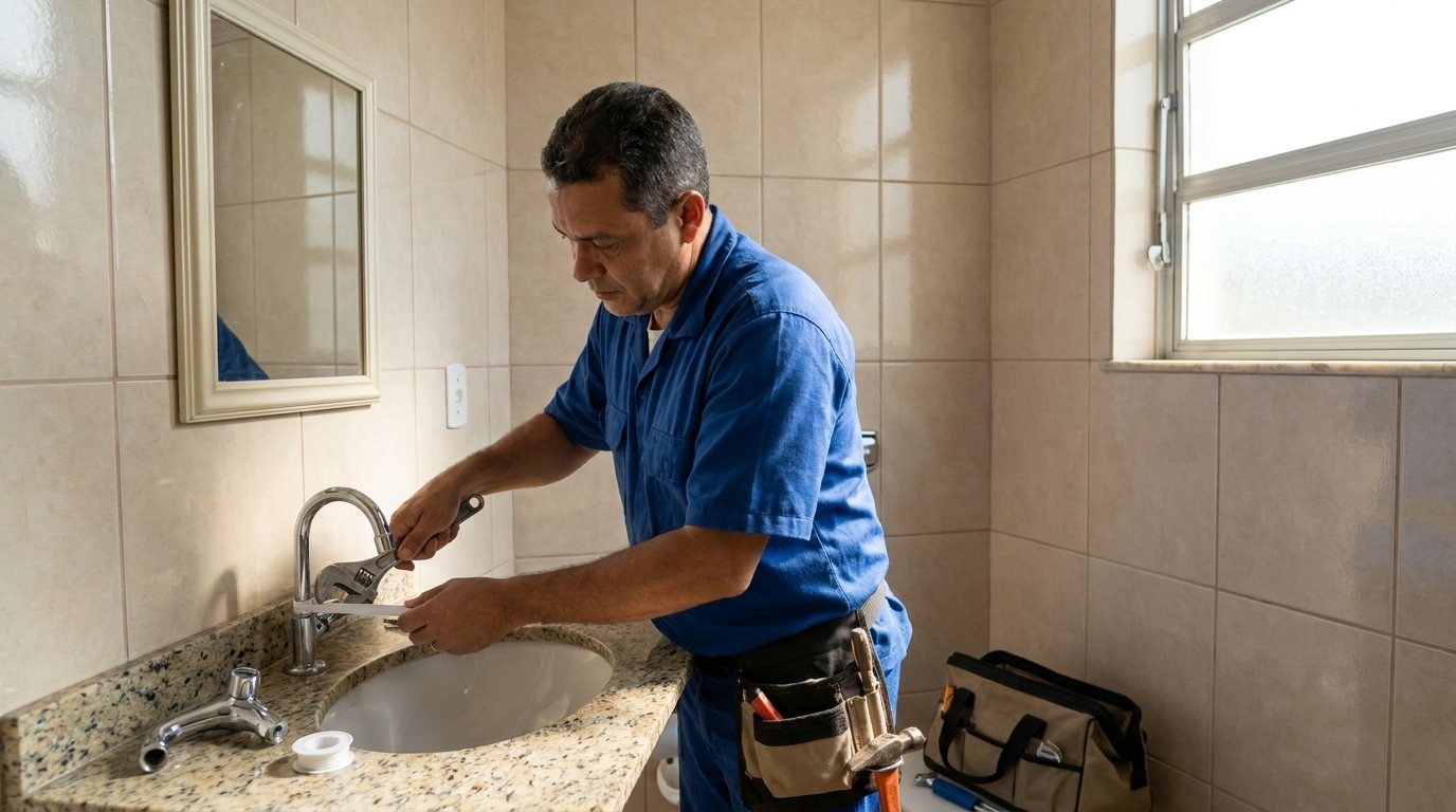 Instalação Hidráulica no Banheiro em Canoas‑RS